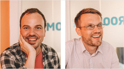 Rupert Hunt and Matt Hutchinson